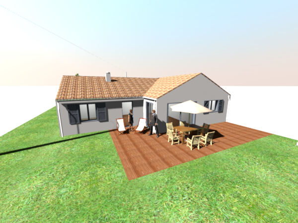 plan exterieur maison 3d gratuit