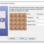 Configuration de la texture