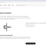 Site IKEA : page "Pièces détachées et visserie"