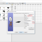 Configuration de l'objet sh3d de toit plat