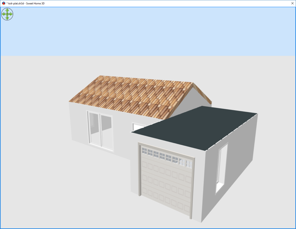 Comment faire un toit plat dans Sweet Home 3D