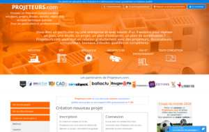 Capture du site projeteurs.com