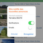 Configuration des alertes par notifications / emails