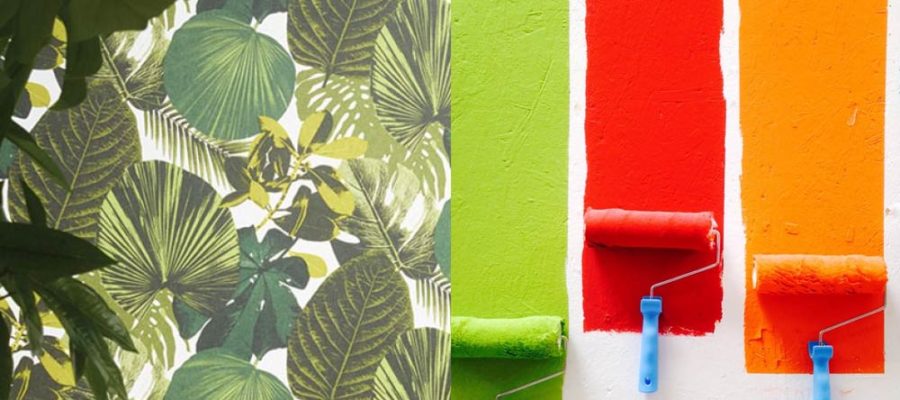 Comment faire le choix entre peinture et papier peint ?