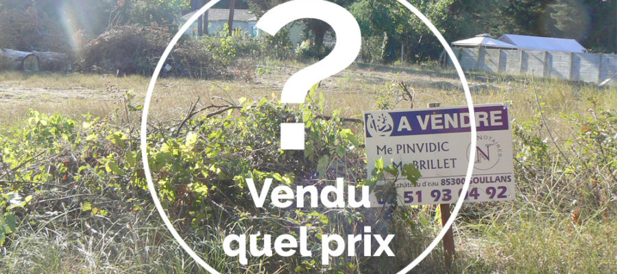 Solutions pour trouver le prix des terrains vendus